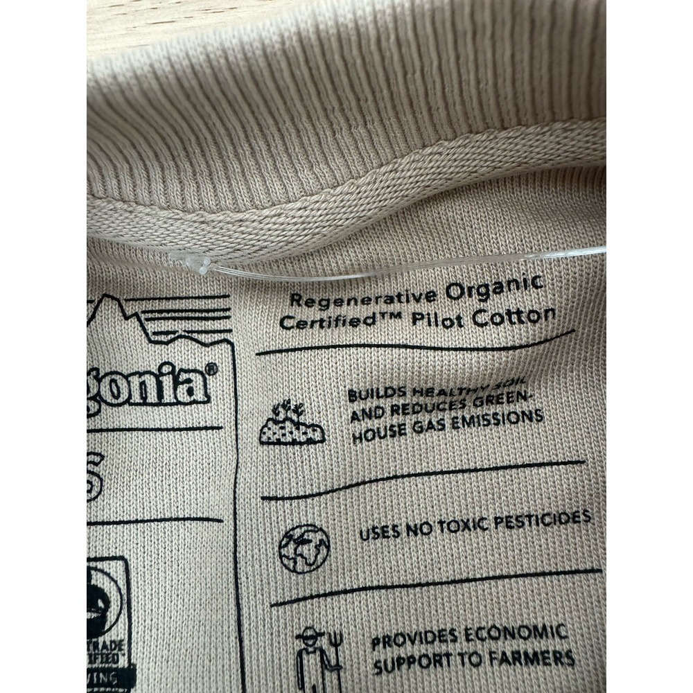 Patagonia Mens Sweatshirt Regenerative Organic Cotton Crewneck‎ Size S outdoor - Picture 7 of 11